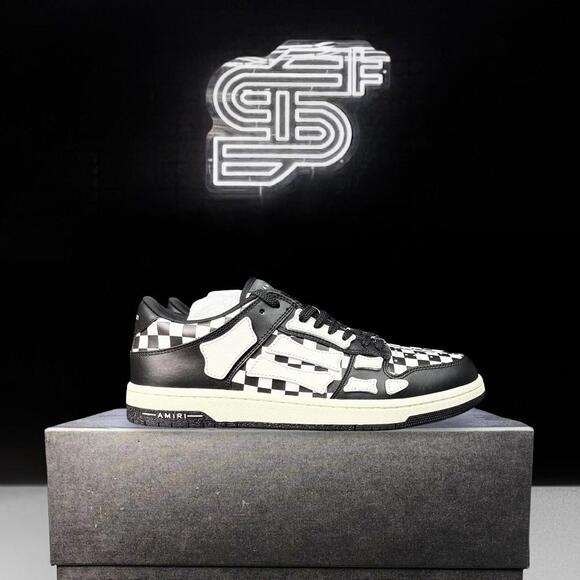 Amiri Skel-Top Low Checkered Sneakers - Picture 1 of 6
